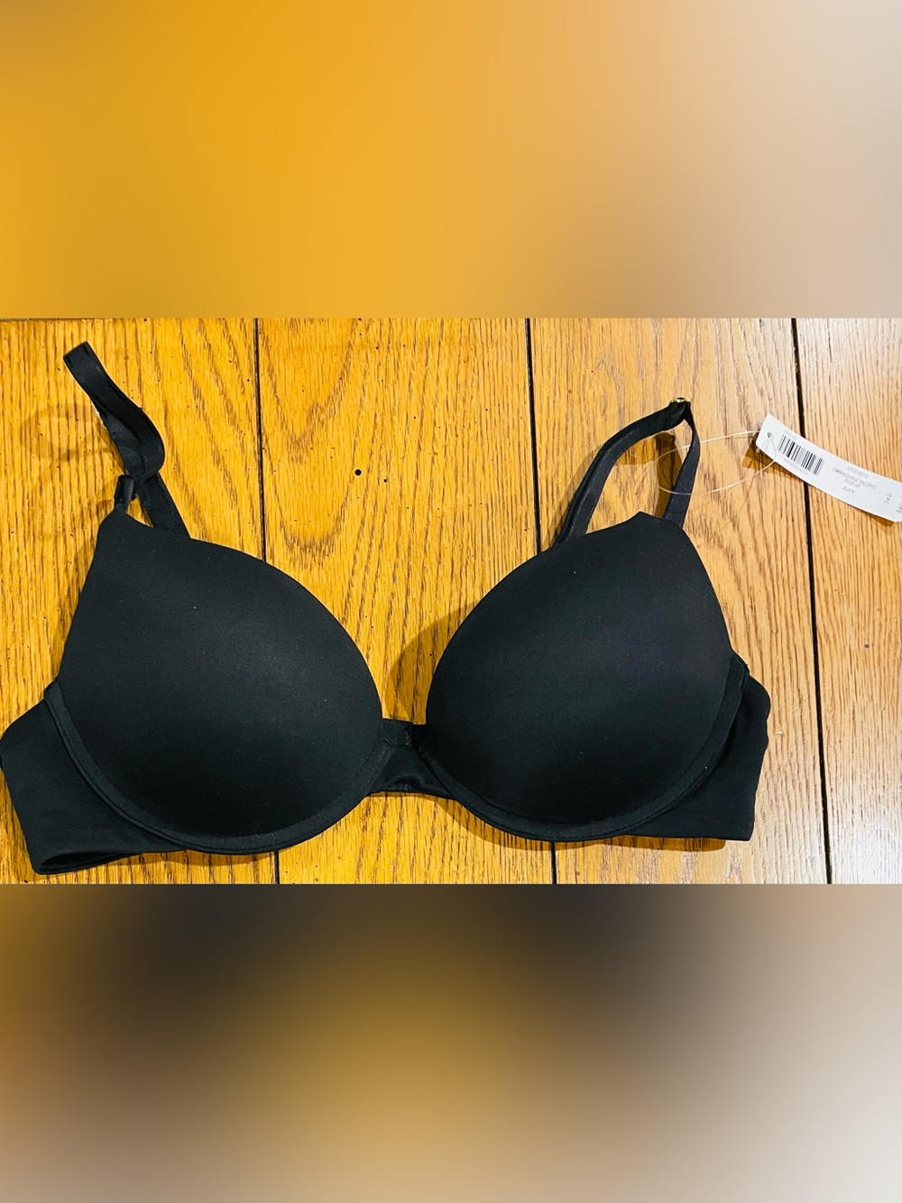 NWT SOMA Embraceable Tailored Push Up Bra, black, 34B